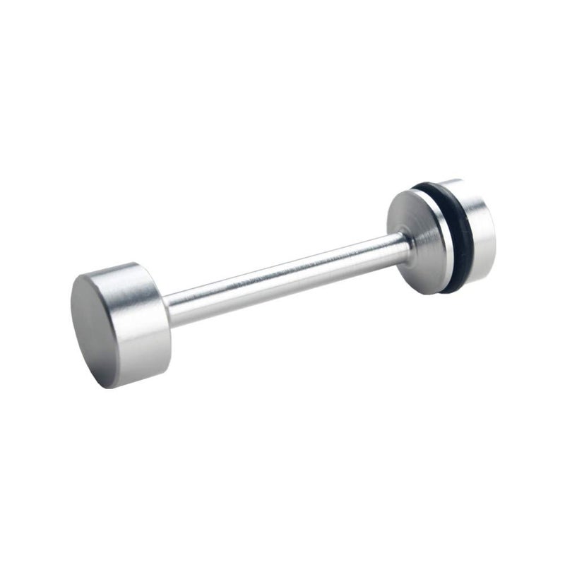 JGR LS Engine Billet Aluminum Oil Diverter Barbell Galley Plug Fits GM Gen III & IV LS Engines LS1 LS2 LS3 LS6 LS7 LS9 LQ4 LQ9 4.8L 5.3L 6.0L 6.2L Silver - Image 1